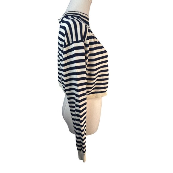 2/$30 ZARA Striped Small Cropped Sweater Viscose & Polyamide - Picture 7 of 14